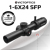 VictOptics S6 1-6x24 SFP Riflescope With Red&Green Illumination Turret lock System Wide Field of View Design For AR 15 .223 5.56 #1