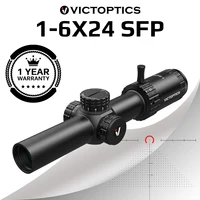 VictOptics S6 1-6x24 SFP Riflescope With Red&Green Illumination Turret lock System Wide Field of View Design For AR 15 .223 5.56 1