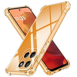 Coque de téléphone transparente shockproof en TPU avec coins renforcés