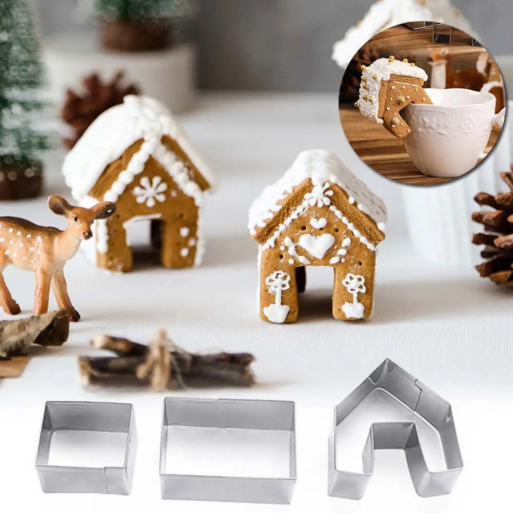

Рождественская форма для выпечки, 3 шт., форма для вырезания тортов, помадки, резак для печенья, Бисквитное оформление