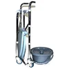 Folding Adjustable Bathroom Portable Commode Chair With Wheels Adult Elderly Disabled People Use 6