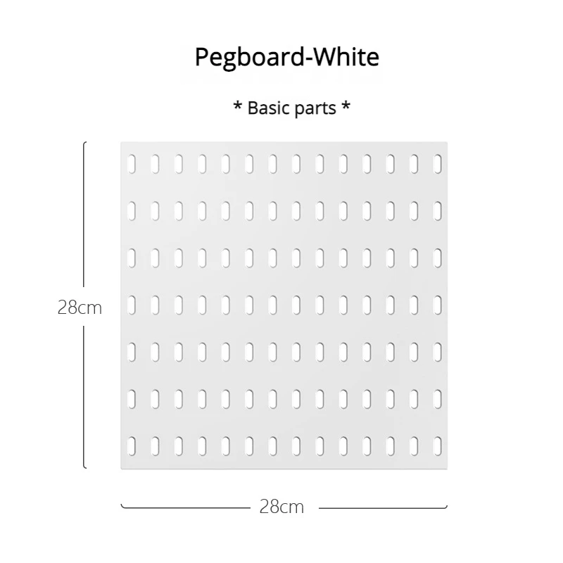 Multi-Functional Pegboard Wall Organizer with Shelves