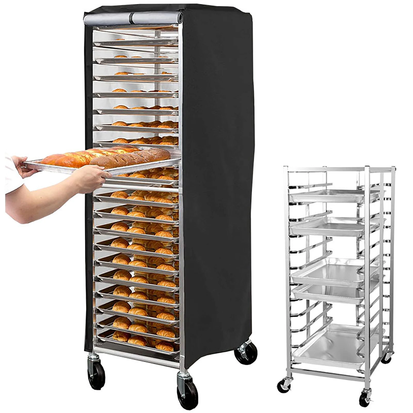 

Bread Rack Cover Visible Protective Foldable Bun Pan Rack Cover Baker Rack Cover For Dining Room Home Bakery Restaurant Kitchen