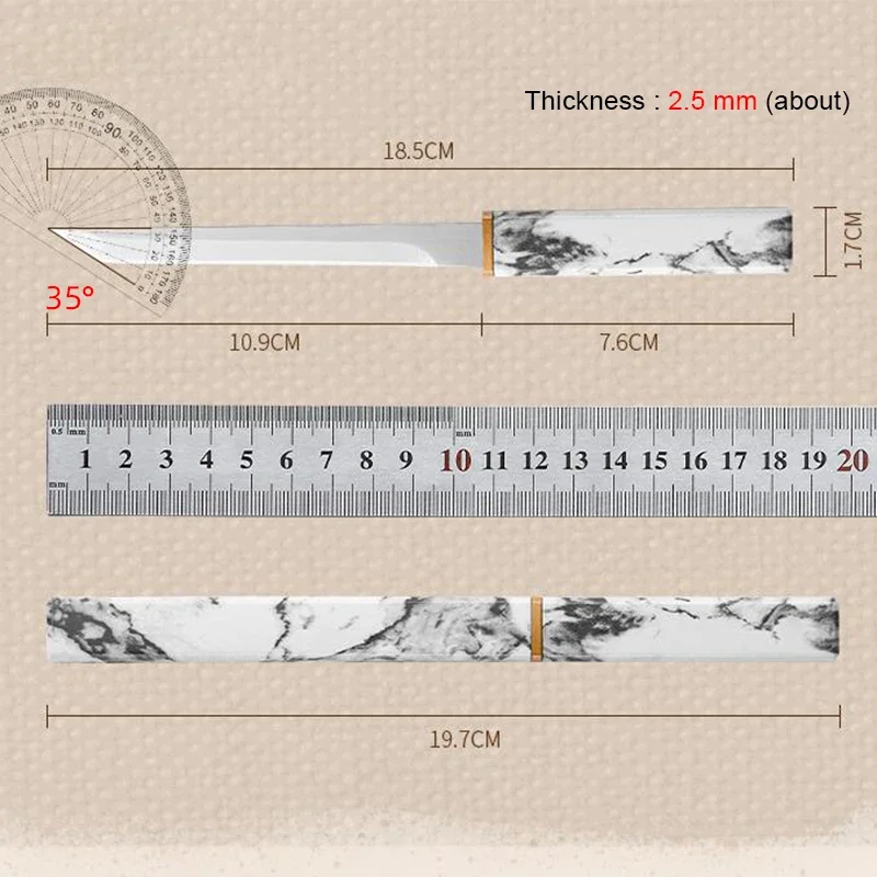 Couteau utilitaire tranchant pour trancher le poisson, couteau à steak de fruits, manche en plastique, cuisine opaque, désoCumbria pointu, chef de boucher, Aleaver, viande