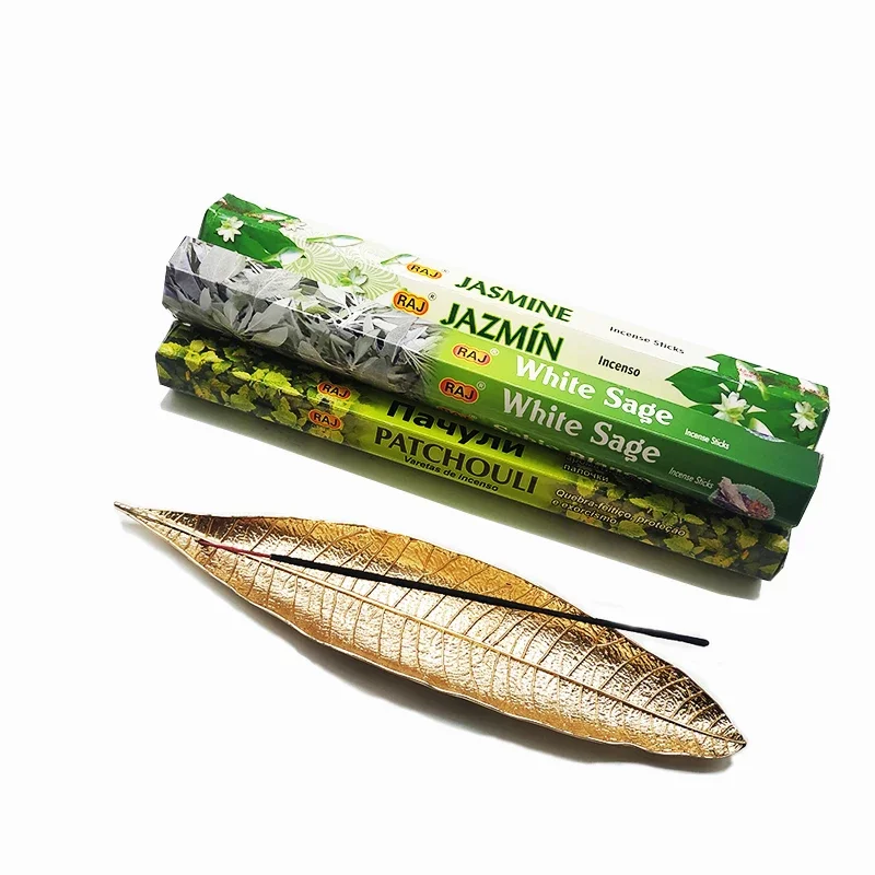 F 1 Box White Sage Incense Sticks Meditation Sandalwood Lavender Indian Flavor Sage Incense Fresh Air Scent Aroma Aromatherapy