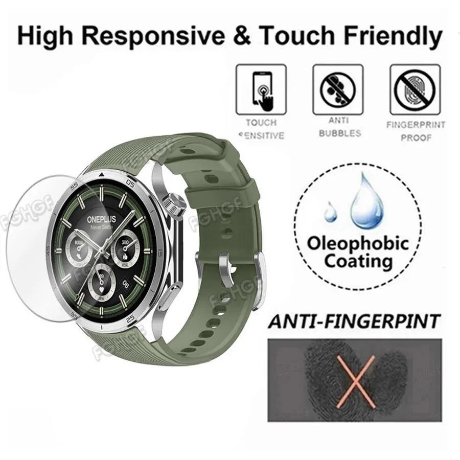 Premium 9H Tempered Glass Screen Protector - Smart Watch Protective Film Cover Accessories