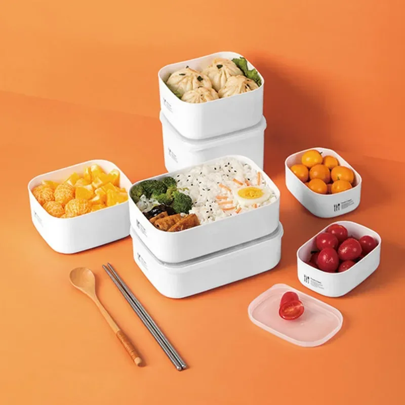 Lunch Box Refrigerator Food Storage Container Portable for School Office Picnic Microwavable Bowl Fresh Keeping Bento Container