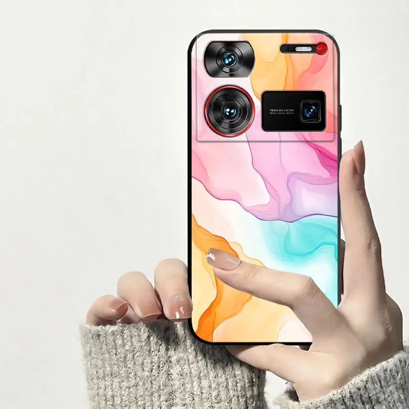 Shockproof Soft Silicone TPU Phone Case with Cat and Dog Design - Back Cover s