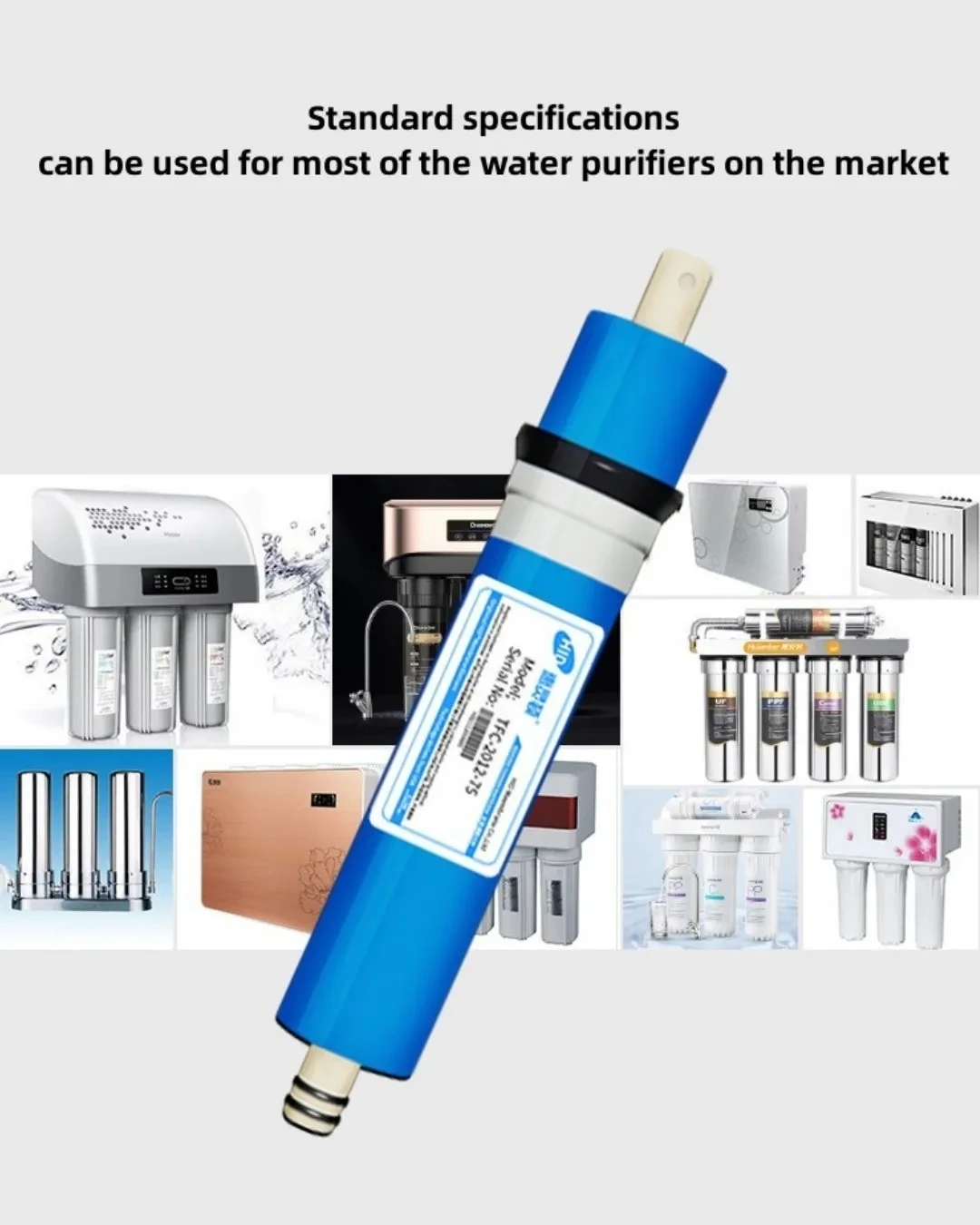 

Water purifier reverse osmosis RO membrane 1812-7G 50G gallons RO water purifier filter accessories Filter element