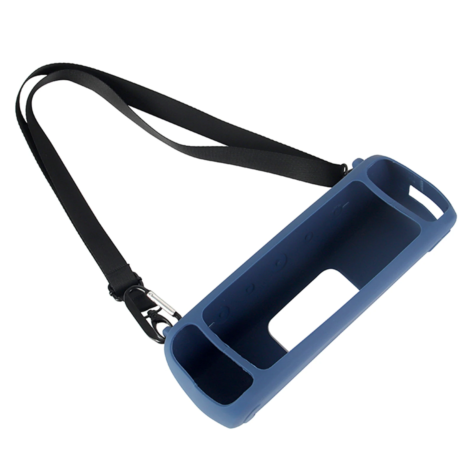 

Newest Travel Silicone Case Cover With Strap Carabiner For Anker Soundcore Motion+ Wireless Blue tooth-compatible Speaker