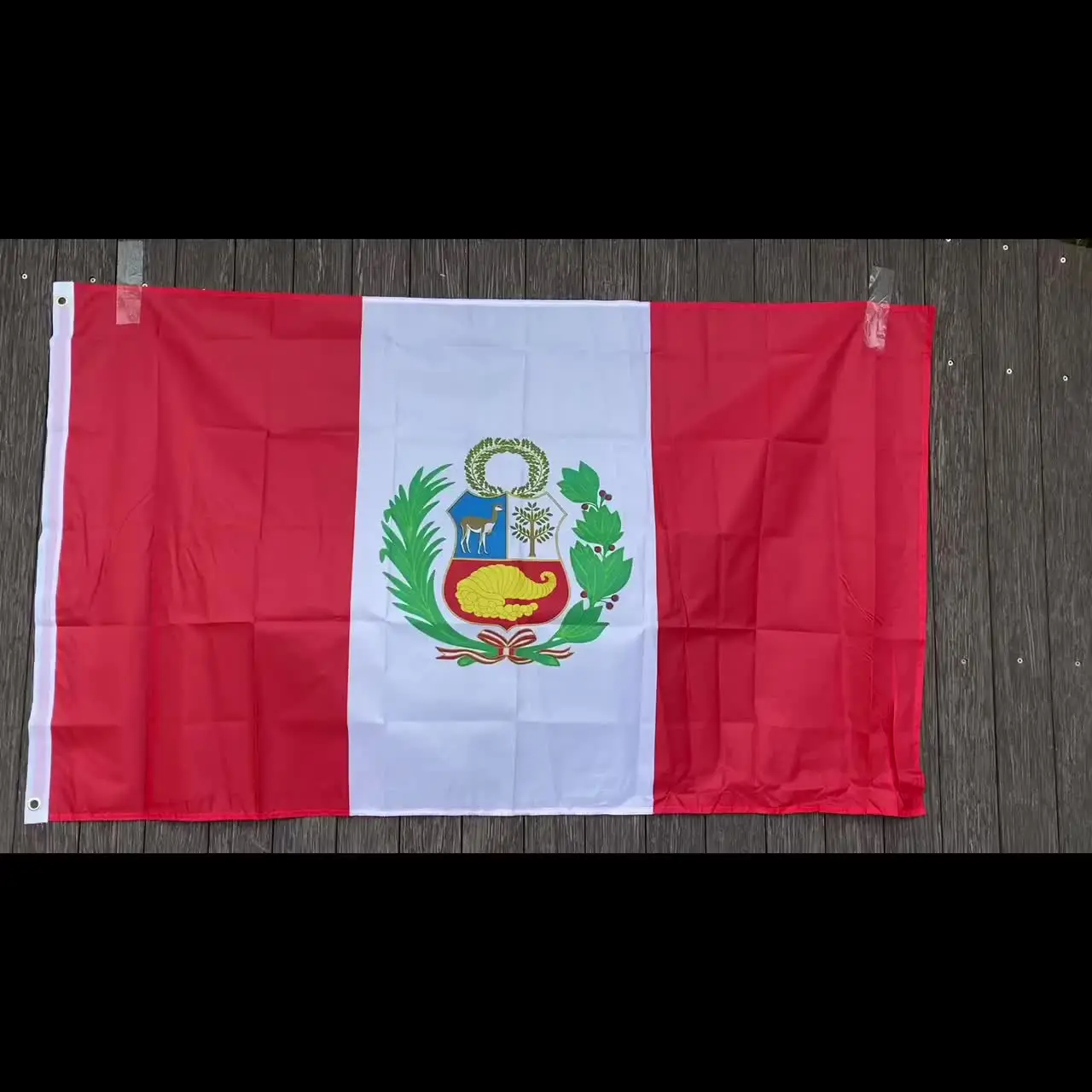Peru-USA Freundschafts-Gartenflagge – 45x30 Cm, Doppelseitig, 210D Polyester, Wetterfest