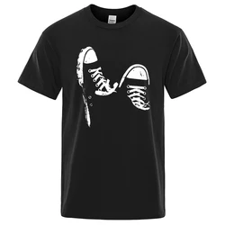 Summer Breathable Oversized O-Neck Unisex T-Shirt - 100% Cotton Casual Wear - XXXL (Black)