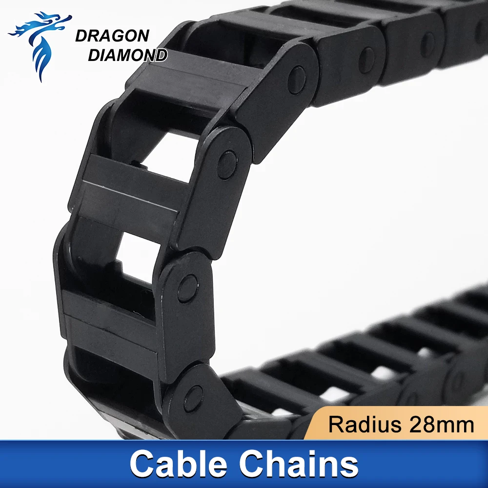 Plastic Cable Chain Bridge Type Non-Opening Plastic Drag Towline 10x10 10x15 10x20mm For Laser CNC Router Machine