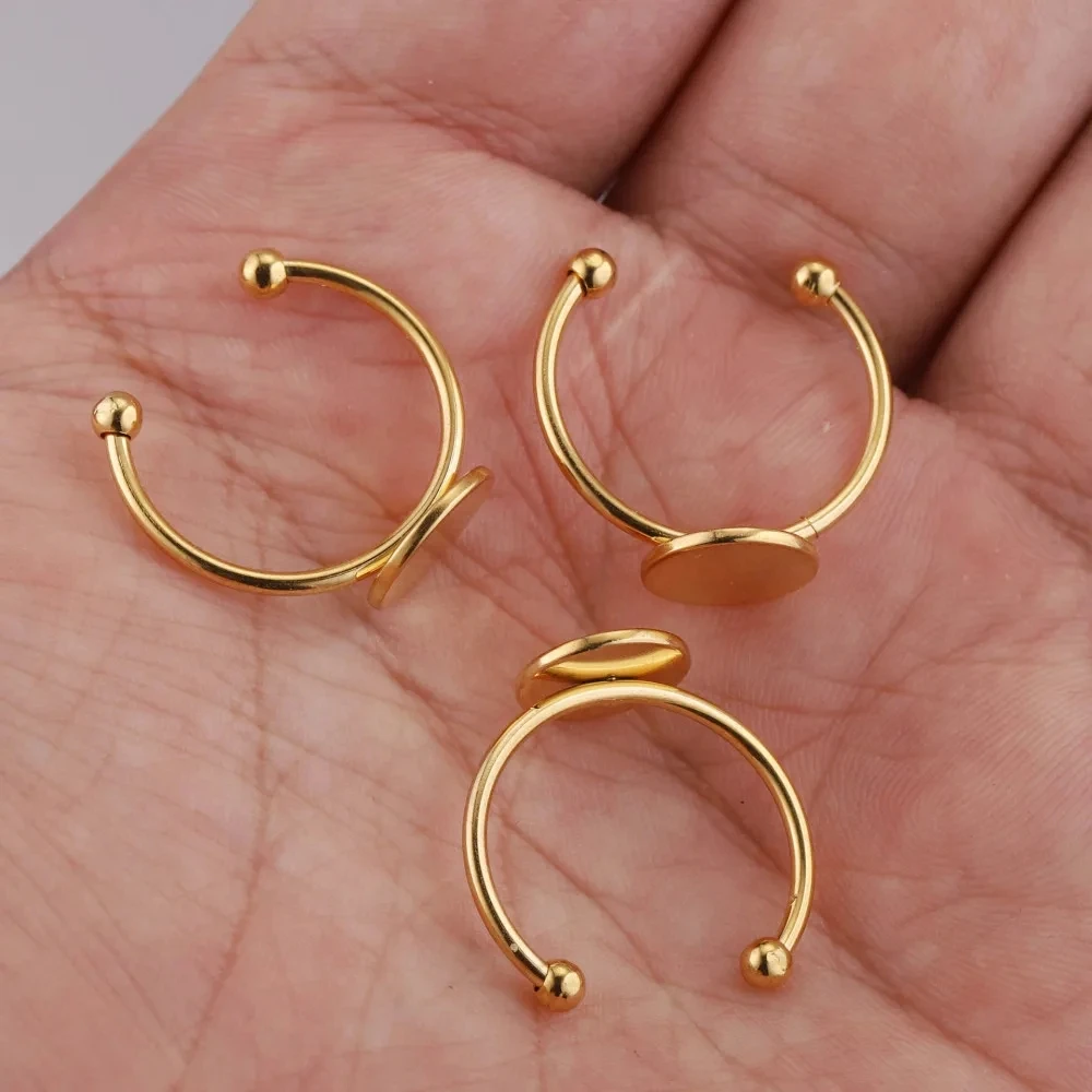 

2 шт., регулируемые круглые кольца-подставки из нержавеющей стали, 6 мм, 8 мм