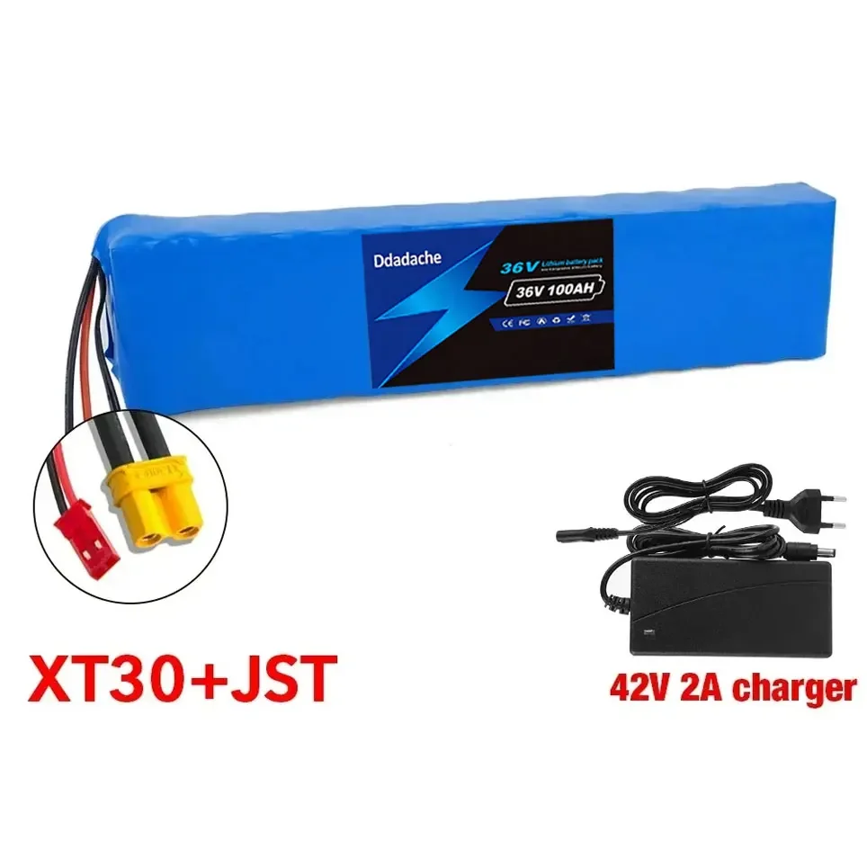 10S3P 36 V 100 Ah 18650 wiederaufladbarer Lithium-Akku, 1000 W Leistung, modifiziertes Fahrrad, Elektroroller, Fahrzeug, BMS + 54,6 V Ladegerät – Detail 7