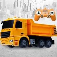 Boy Gift Toy Dumper Tilting Cart RC Truck 30 Mins Radio Control Tip Lorry One Key Auto Lift Engineering Container Vehicle RC Toy 1