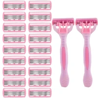 Women's 6-layer safety razor blade for facial/leg/armpit/bikini line beauty hair removal shaver