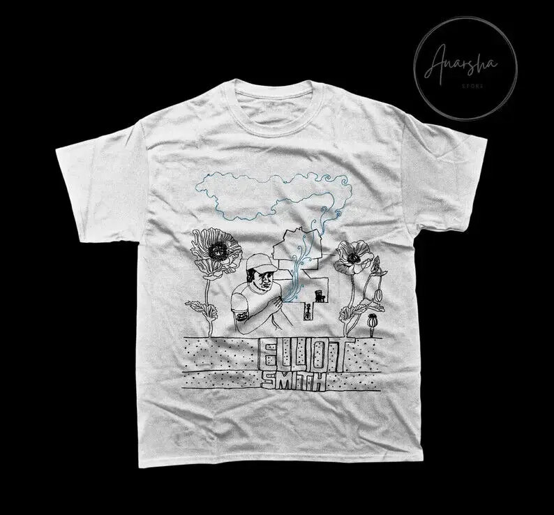 Maglietta Elliott Smith-Maglietta Elliott Smith-Merce Elliott Smith An21984