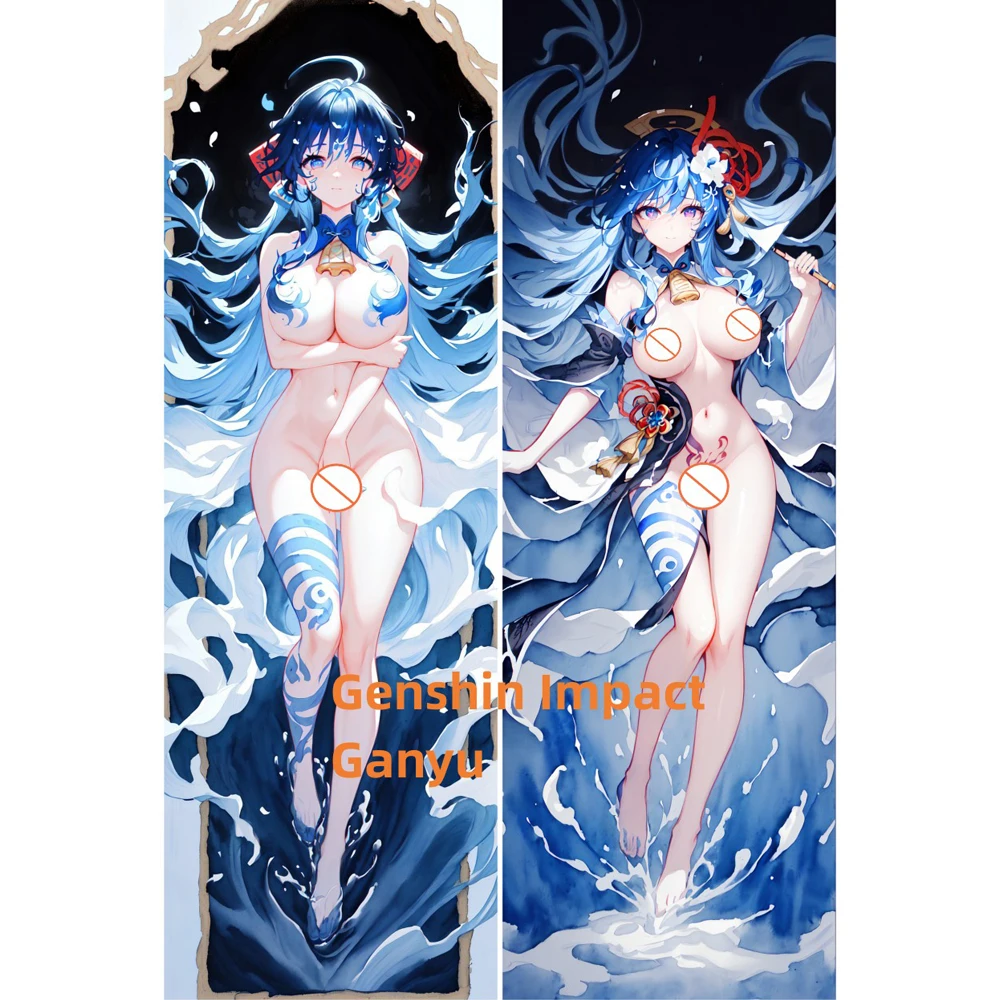

Genshin Impact Ganyu Cushion Cover Dakimakura Otaku Hugging Body Pillow Case Bedroom Bedding Beauty Case Pillow Cover