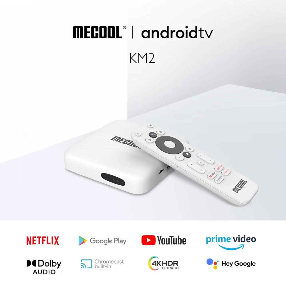 MECOOL KM2 Android 10.0 Smart TV Box 2GB 8GB Amlogic S905X2 BT4.2 4K HD 2.4G/5G WiFi Media Player Set Top Box