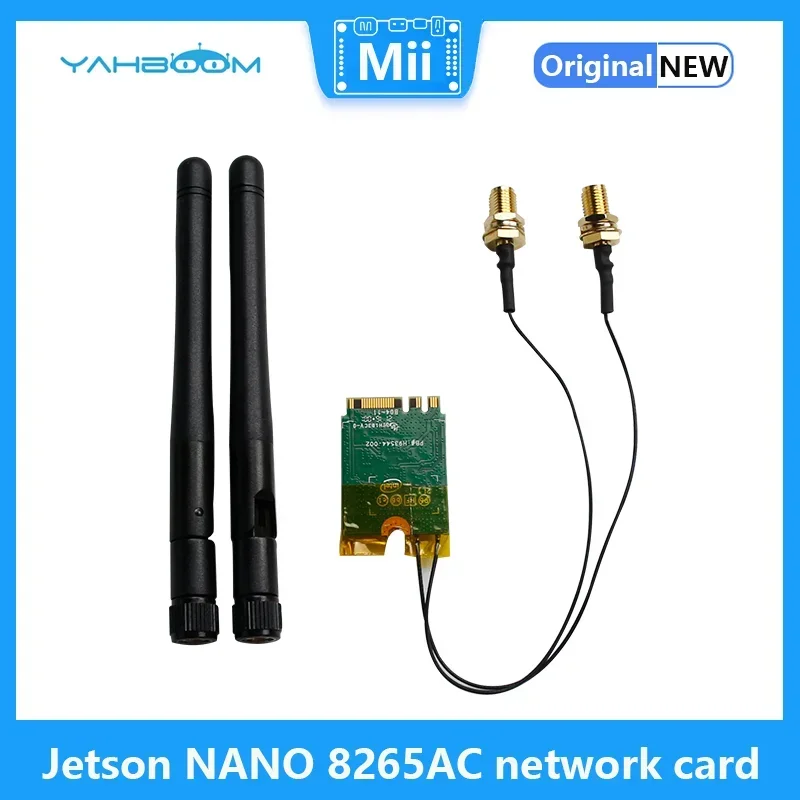 

Jetson NANO 8265AC NGW Dual-Band Network Card With M.2 Port Compatible With Nvidia Jetson Xavier NX/Tx2 NX/Orin NX/Orin NANO