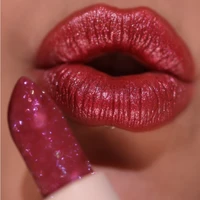 2pcs Luxurious Berry-Shine Glitter Lipstick and Lip Liner Pen - Hydrating & Long-Lasting Diamond Shine For All Skin Types 1