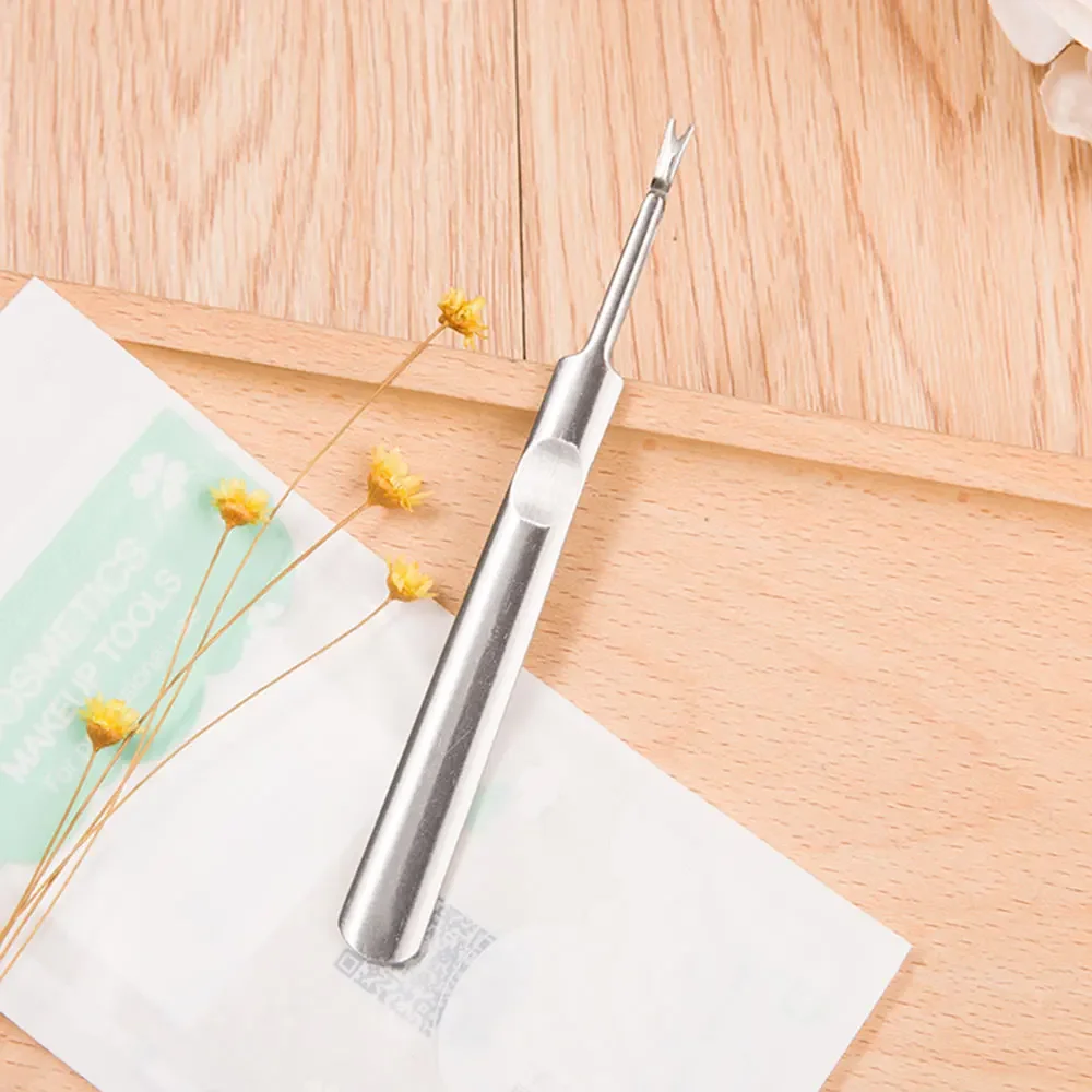 Dighealth Professional Stainless Steel Dead Skin Remover Nail Cuticle Pusher Fork Trimmer Manicure Pedicure Nail Art Tool nail care kit manicure tools manicure pedicure kit manicure set nail art pusher cuticle pusher dead skin remover