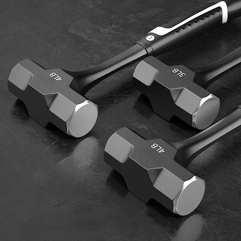 Installation hammer high carbon steel hammer head professional electrician carpentry work accessories multifunctional octagonal