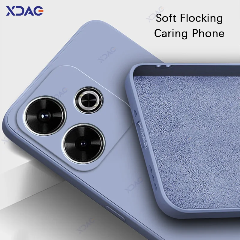 Luxury Soft Silicone Waterproof Mobile Phone Case - 360° Protection, Elegant Square Design