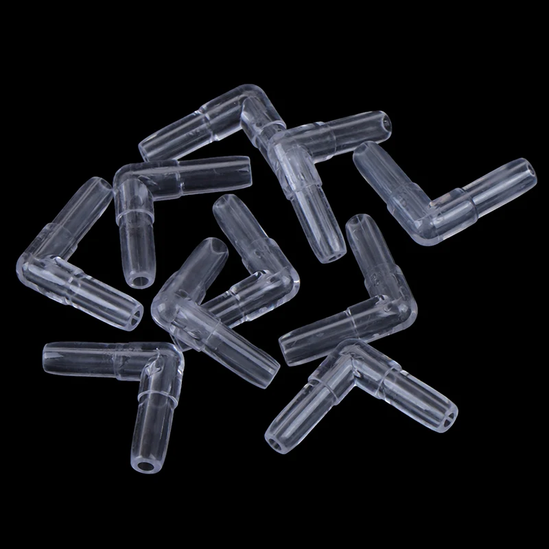 Aquarium Airline Tubing Connectors Fish Tank Transparent Air Tube Adapters 4CM Inner Diameter Air Line Hose 10Pcs/Lot aquarium accessories aquarium tubing connectors