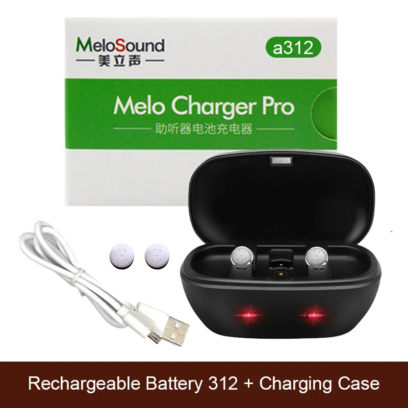 Hearing Aid Rechargeable Batteries 312 A312 312A P312 PR41 Cell Button