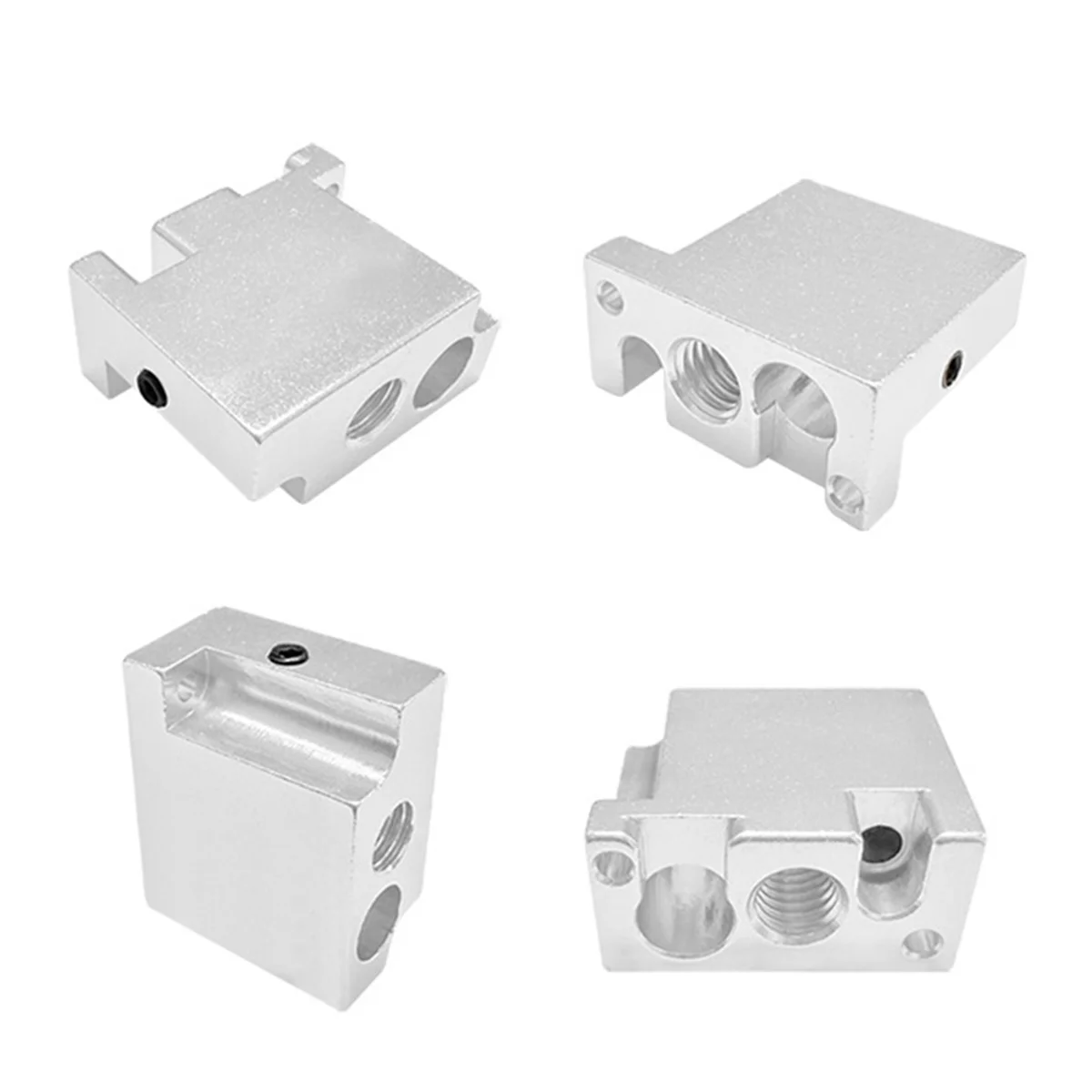 N193R 슈퍼 포 V400 3D 프린터 핫엔드 노즐 익스트루더 부품 프린트 헤드 황동 히트 블록 구리 도금