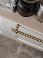 Santya ทองเหลืองโบราณตู้จับตู้ครัวดึง Simple ตู้เสื้อผ้าลิ้นชัก 6