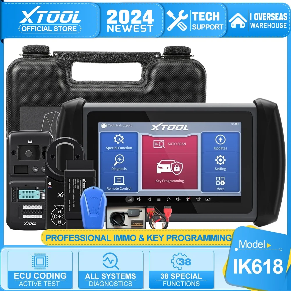 XTOOL InPlus 자동 키 프로그래머, 도요타/벤츠용, 모든 키 손실, Kc100, 폭스바겐 4 세대 및 5 세대 IMMO 진단 도구, X100PAD3, IK618