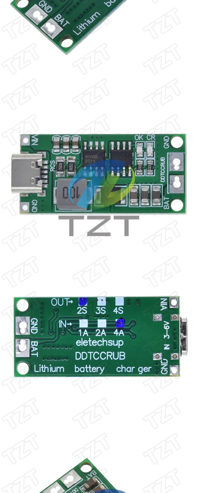 Mehrzellen 2S 3S 4S Typ-C bis 8,4 V 12,6 V 16,8 V Step-Up Boost LiPo Polymer Li-Ion Ladegerät 7,4 V 11,1 V 14,8 V 18650 Lithium-Batterie – Detail 11