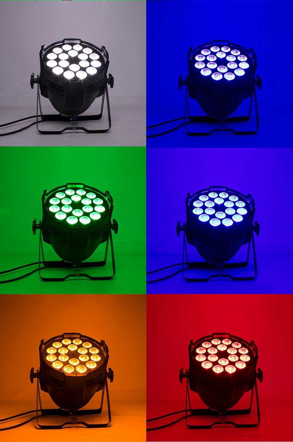 SHEHDS 18x12w Große Aluminium LED Par RGBW Waschung Effekt DJ Licht Für Disco Party Hochzeit Weihnachten Dekoration DMX512 – Detail 15