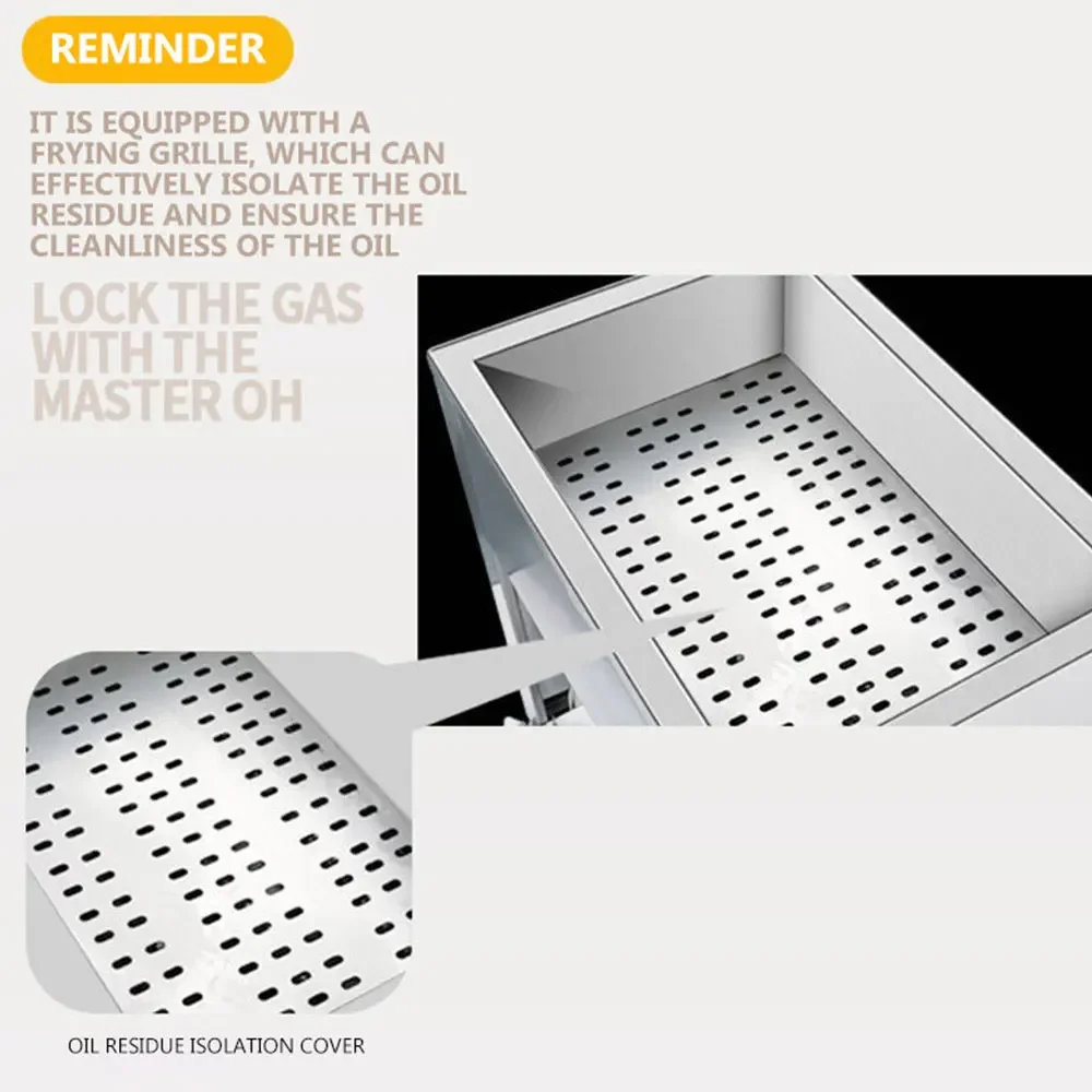 16L Electric Fryer Oil-water Separation Commercial Deep Fryer Fritters Frying Machine friggitrice