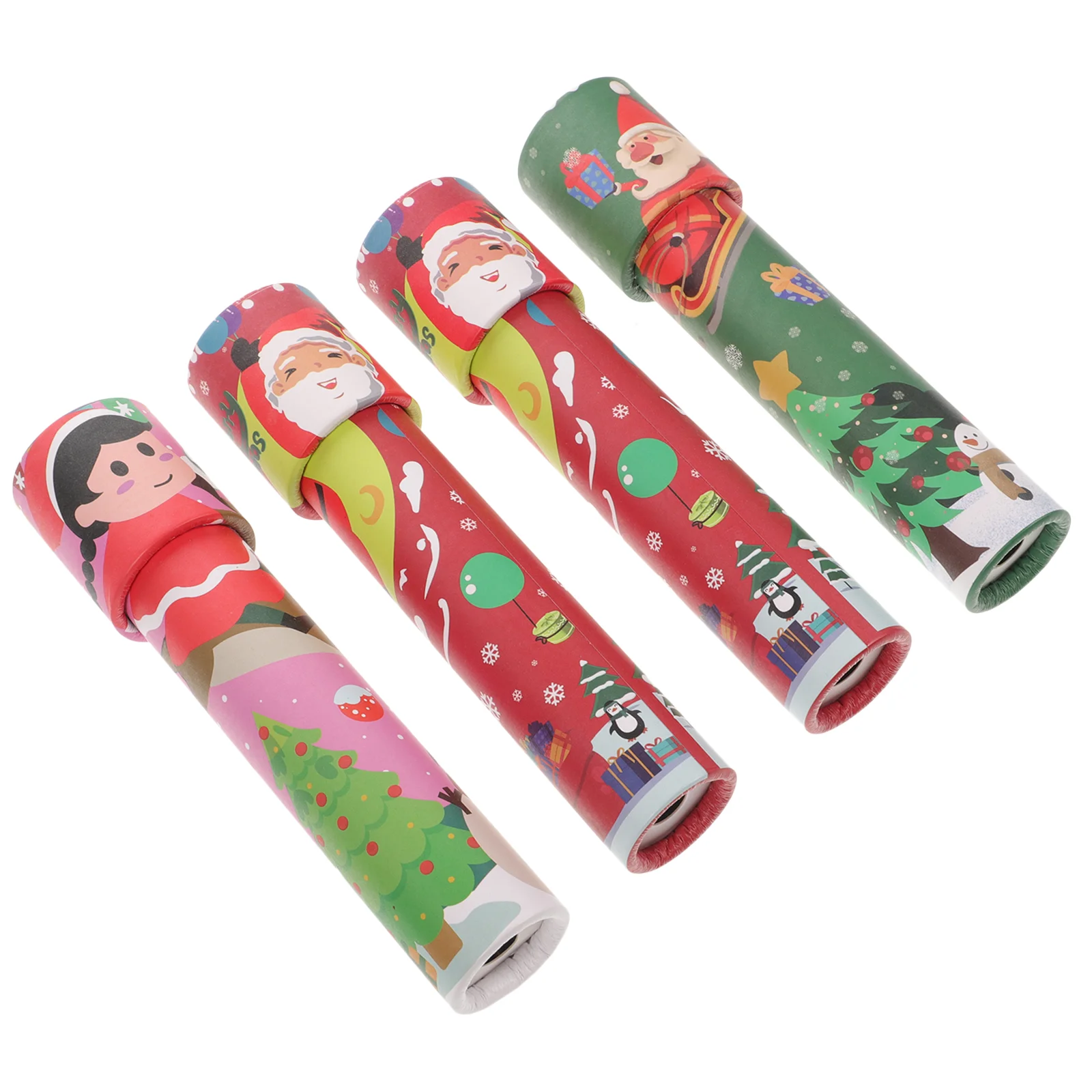 

4 Pcs Kaleidoscope Student Christmas Decor Classroom Prizes Paper Kids Plaything