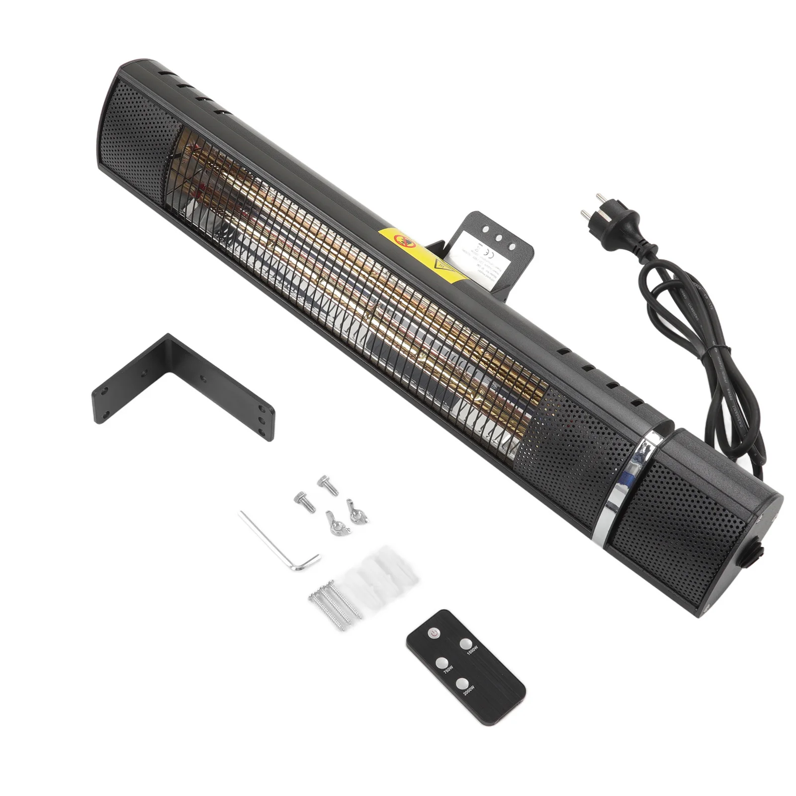 Infrared Patio Heater Electric Outdoor Heater IP65 Waterproof EU Plug 220V  for Indoor - AliExpress
