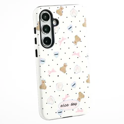 Dual - Layer Korean Sweet Bow Phone Case Cover - Galaxy S20 FE (KaTong008)