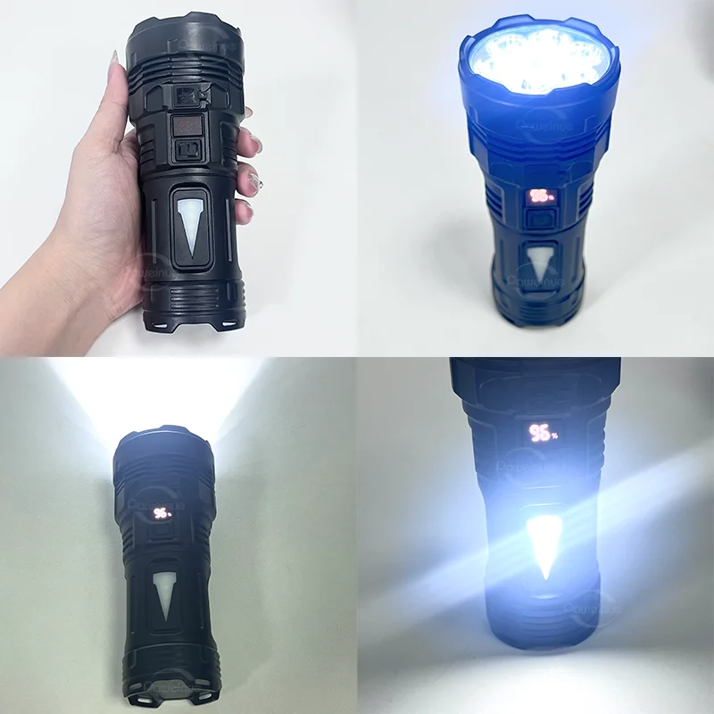 Description Picture 3 of item7LED Strong Light High Power LED Flashlight Rechargeable USB Torch Long Range Tactical Flashlight Fishing Hunting With COB Light