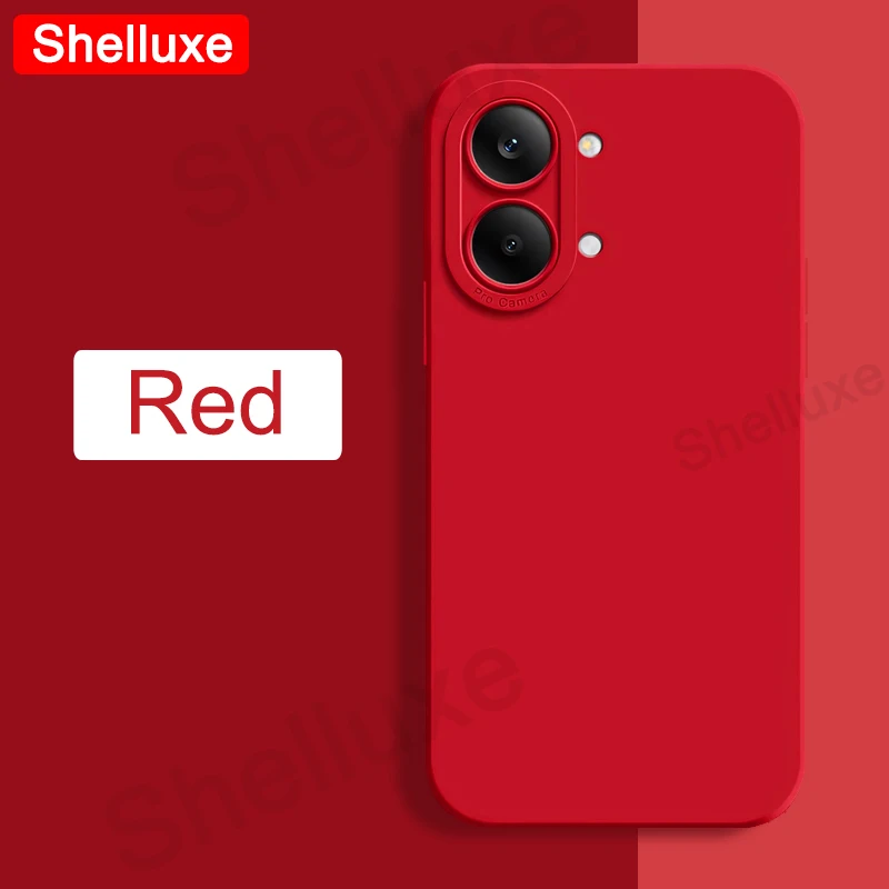 Sleek Square Liquid Silicone Soft Phone Case - Silky Feel Cover