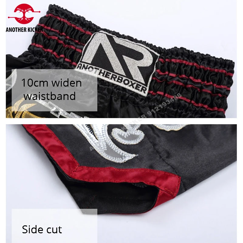 Muay Thai Shorts Womens Men's Kickboxing Pants Sports Fitness Breathable Mma Shorts Child Grappling Trunks, Mma Shorts