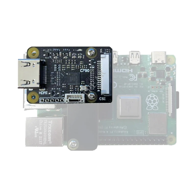 Raspberry pi Câmera Adaptador Hdmi para Csi2 Board C790 Hdmi em 1080p25fp para Zero 3b b Mais 4b Cm3 Cm4 Suporte Áudio - Imagem 6
