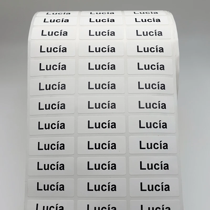 Customize Name Stickers Kids Transparent Personalized Waterproof Colored Tags White Label for Children School Stationery 120Pcs custom stickers