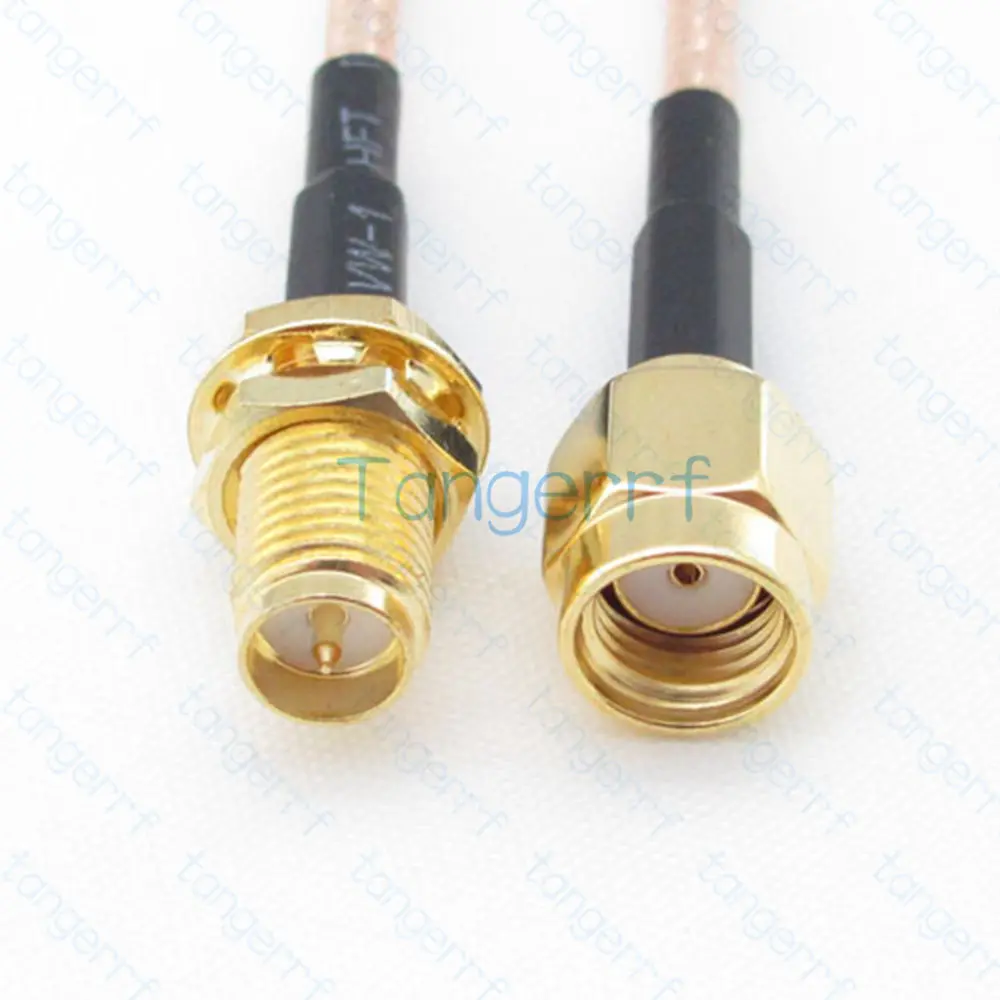

RG316 RP-SMA Male Plug to RP-SMA Female Bulkhead Jack RF Pigtail Jumper Coaxial Cable LOW LOSS Coax RG-316 straight Connector