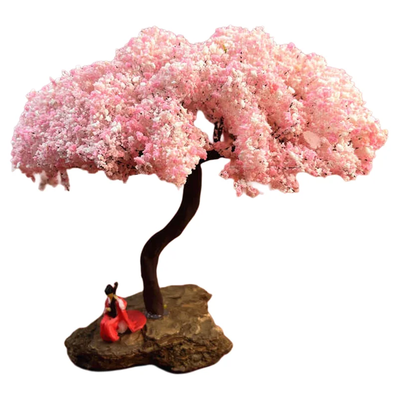 모델 벚꽃나무 곡선 모델링 모델 장식 나무 장면 플랫폼 윌러드 우드 베이스 모델링 와이어 트리