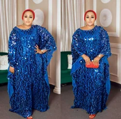Robe africaine à paillettes pour femmes, ensemble de 2 pièces, grande taille, vêtements africains 