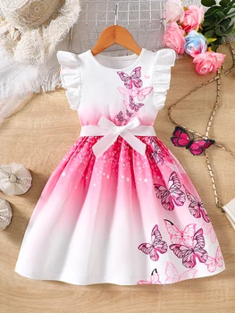 Girls Butterfly Knit Dress 1