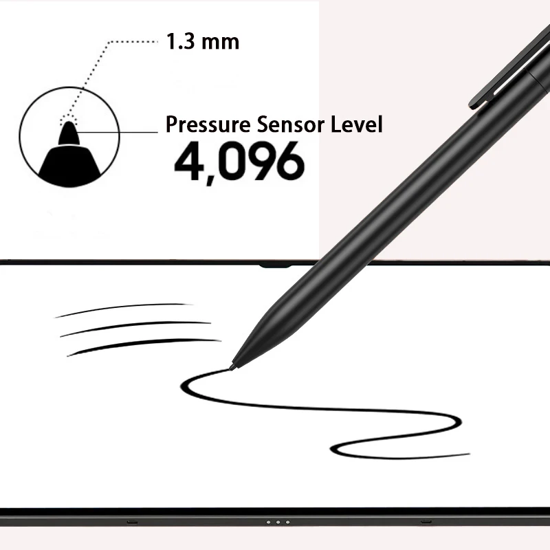 Enhanced Stylus Pen with Eraser and Pressure Sensitivity